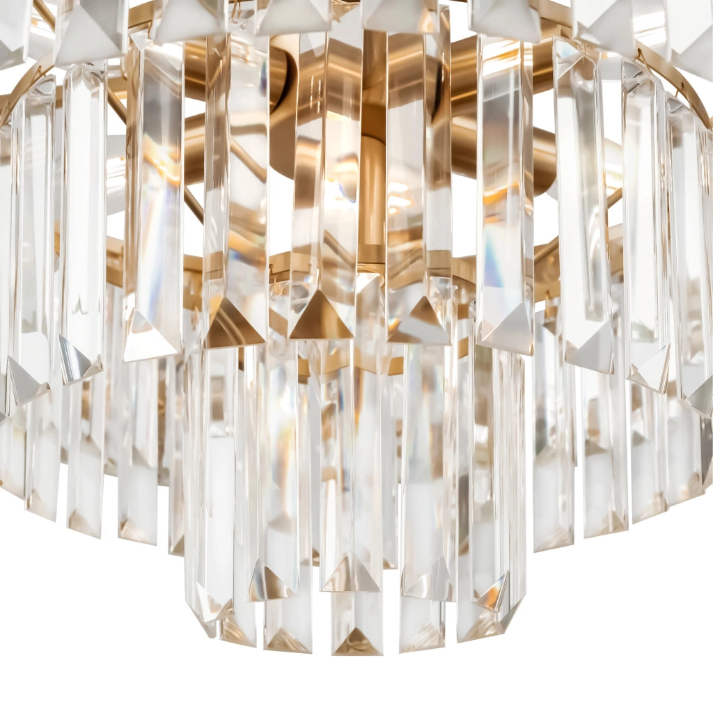 Maytoni Lampadario Contemporaneo Revero 7 luci E14 ottone metallo vetro