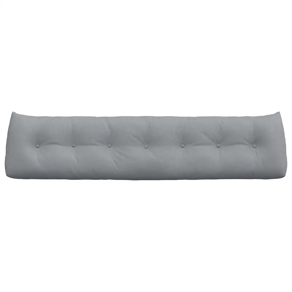 Cuscino per Schiena Grigio chiaro 200 x 24 x 50 cm Tessuto 42014586