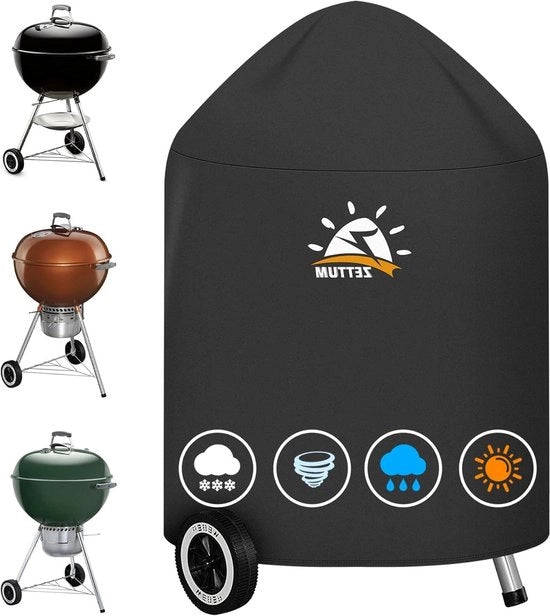 Copertura per barbecue a forma di teiera per griglie Weber 47CM - Copertura per barbecue in 600D tessuto resistente e impermeabile per barbecue Weber