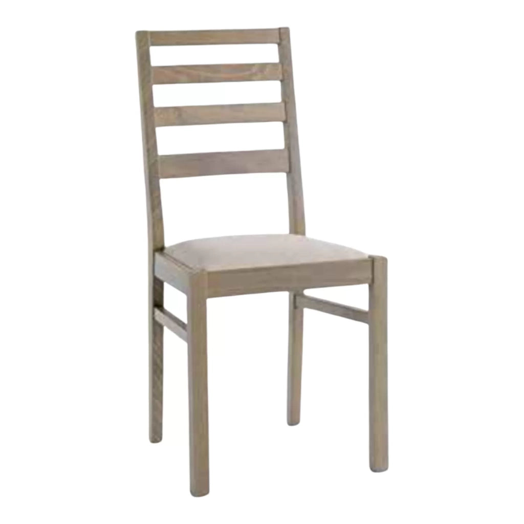 Set 2 sedie in legno massello imbottita rovere seppia 42,5x37,5x90 (641) - Mobili 2G