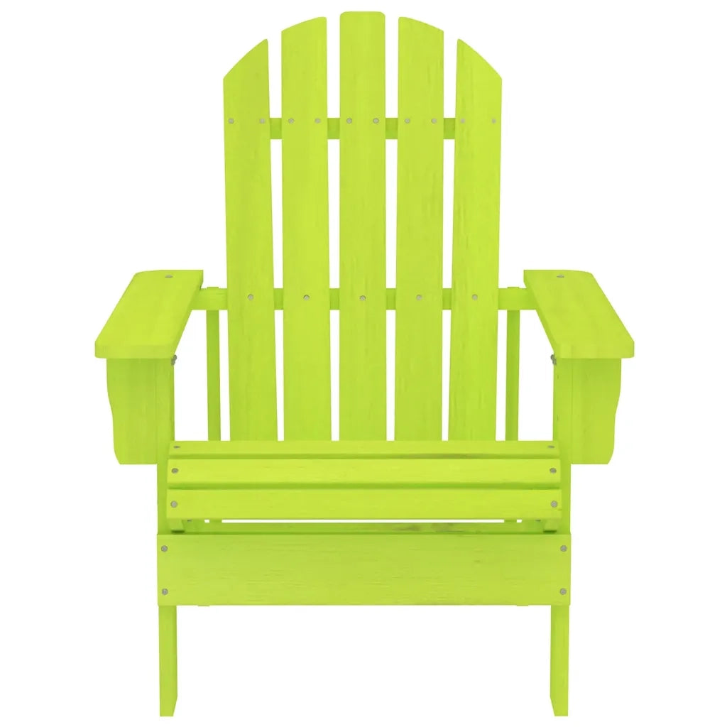 Sedia da Giardino Adirondack in Legno Massello di Abete Verde cod mxl 18454