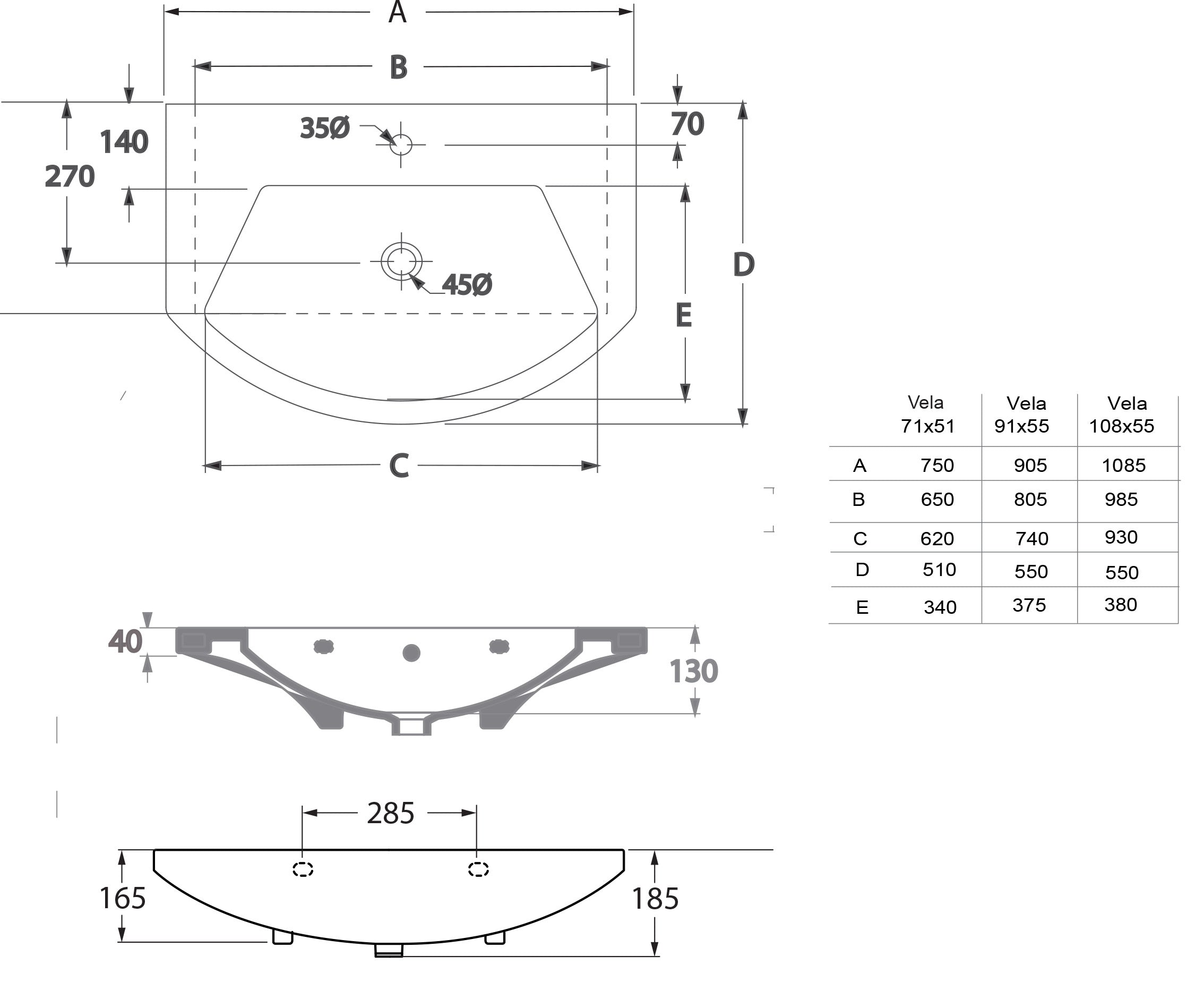 Mobile da Bagno Sospeso 108cm Mazzoni Manhattan Noce Scuro Frassinato