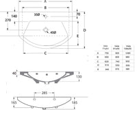 Mobile da Bagno Sospeso 108cm Mazzoni Manhattan Noce Scuro Frassinato