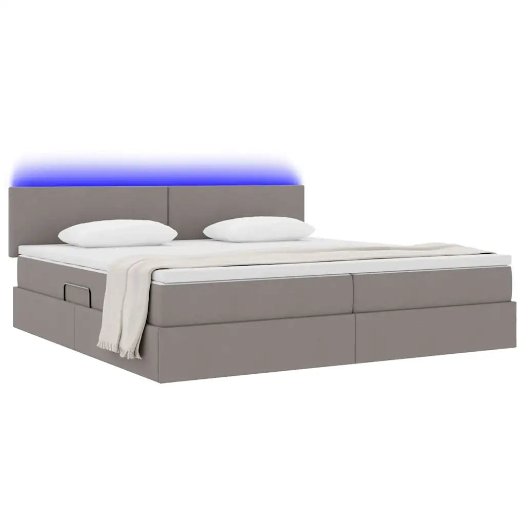 Letto con contenitore e LED con led Talpa 200 x 200 cm Tessuto 3371106