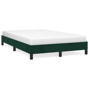 Letto matrimoniale | Letto per adulti | Giroletto senza Materasso Verde Scuro 120x190 cm Velluto
