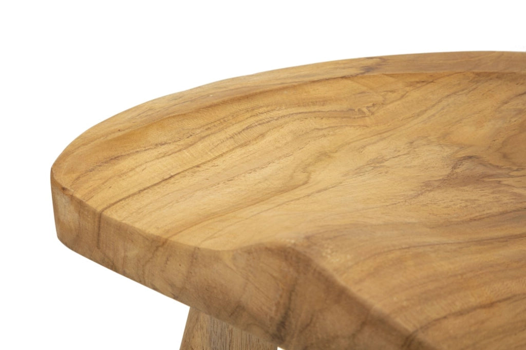 SGABELLO SEL IN TEAK RICICLATO CM 40X32X42 (PEZZI UNICI - NON RIP. IN SERIE)