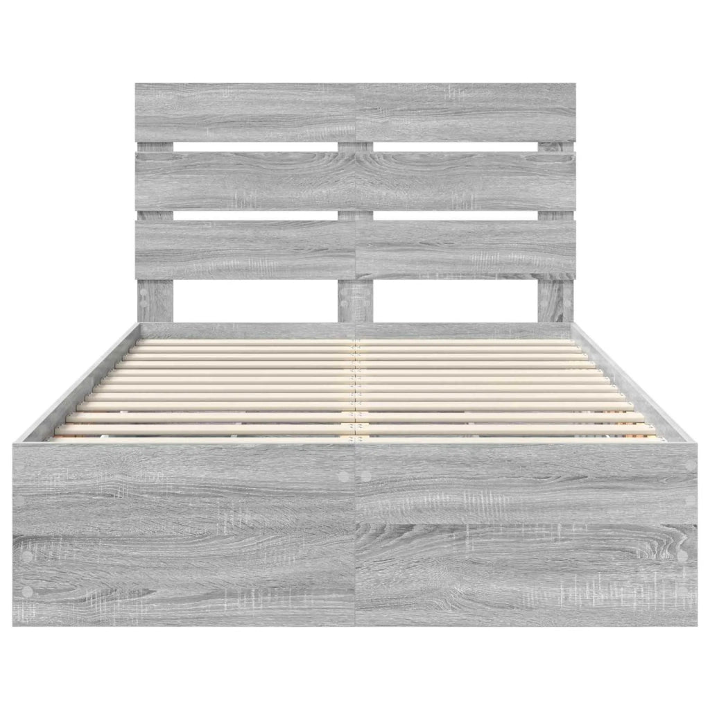Struttura del letto con cassetto Grigio Sonoma 120 x 190 cm 3411852