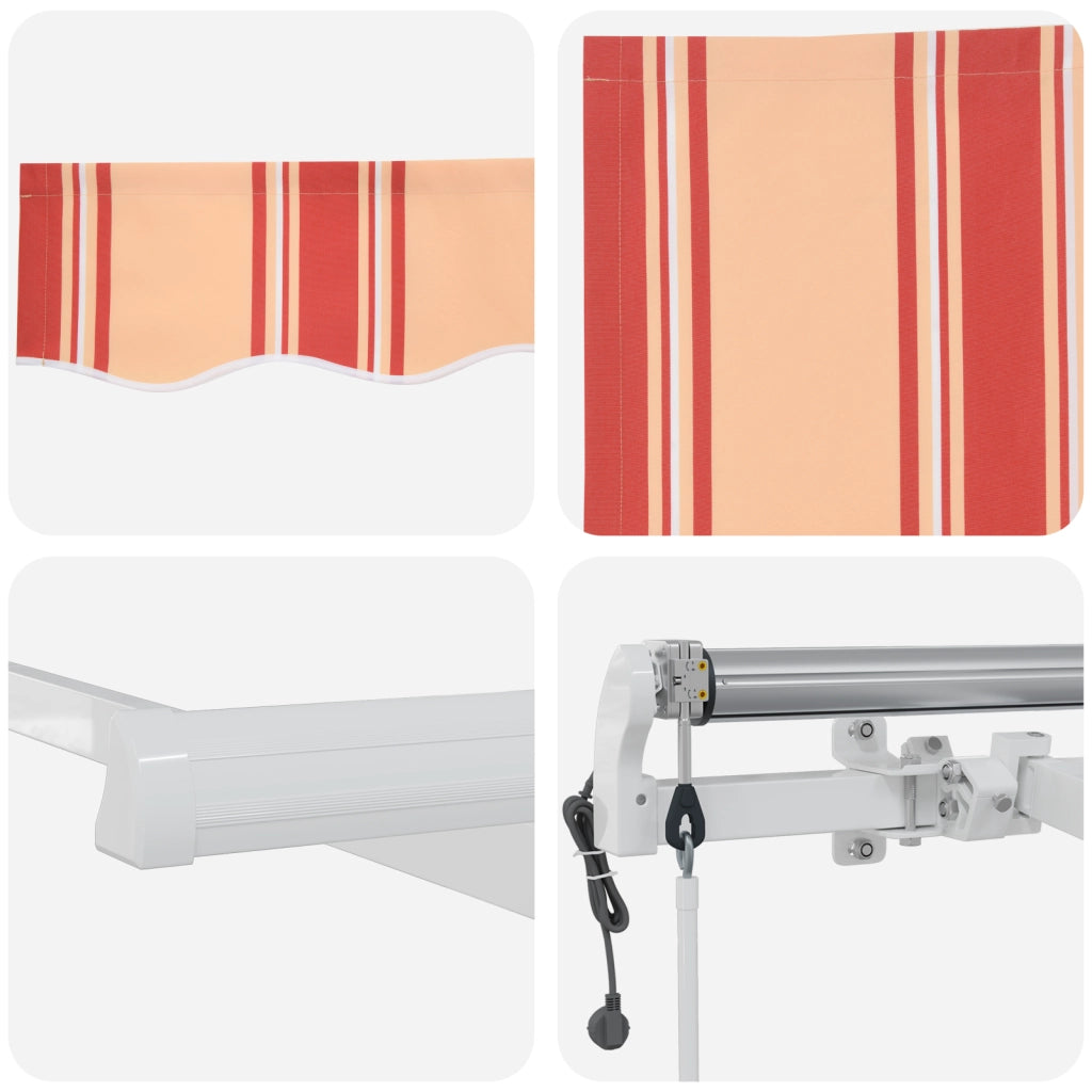 Tenda Portatile Automatica Gialla e Arancione 350x250 cm