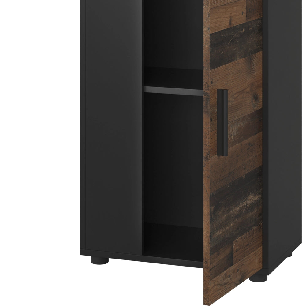 Vicco Cassettiera Nero/antico 50.1 x 87.3 cm con 2 scomparti