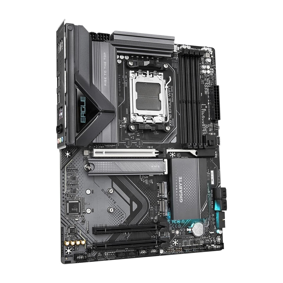 Scheda madre GIGABYTE X870 EAGLE WIFI7 - Supporta CPU AMD Ryzen 9000, VRM 14+2+2 fasi, fino a 8000MHz DDR5 (OC), 1xPCIe 5.0 + 2xPCIe 4.0, Wi-Fi 7, LAN 2.5GbE, USB 4