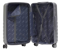 Trolley Valigia Grande Rigida in ABS 4 Ruote TSA Ravizzoni Titanio Silver