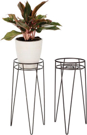 Sostegno per piante - moderno minimalista - vaso per piante e succulente - bronzo con pinze per piante