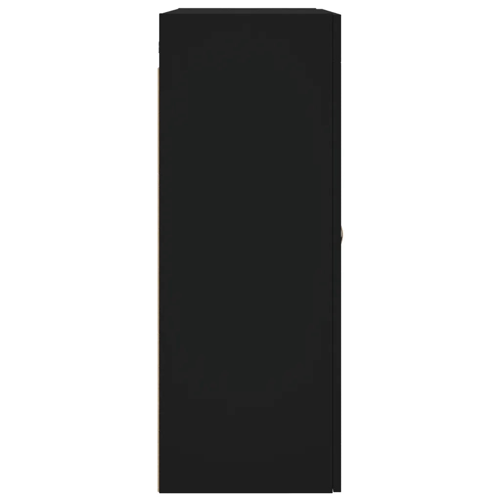 Armadietti a Parete 2 pz Neri in Legno Multistrato 3197922