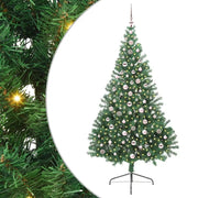 Albero di Natale Artificiale-Albero Natalizio con luci integrate Verde 240 cm 765594