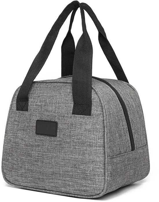 Borsa di Latta per Picnic Geïsoleerde Tasca per Picnic Herbruikbare Tasca per Picnic (6L, Grigio)