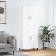 Credenza Bianca 69,5x34x180 cm in Legno Multistrato 3199681