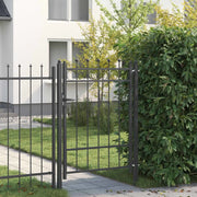 Cancello per recinzione HORST 100 x 125 cm Metallo Nero 42034060