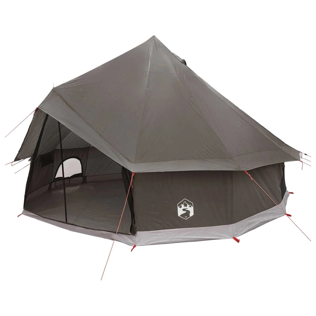 Tenda Tipi con tetto Marrone Grigio 300 x 300 x 200 cm 42029027