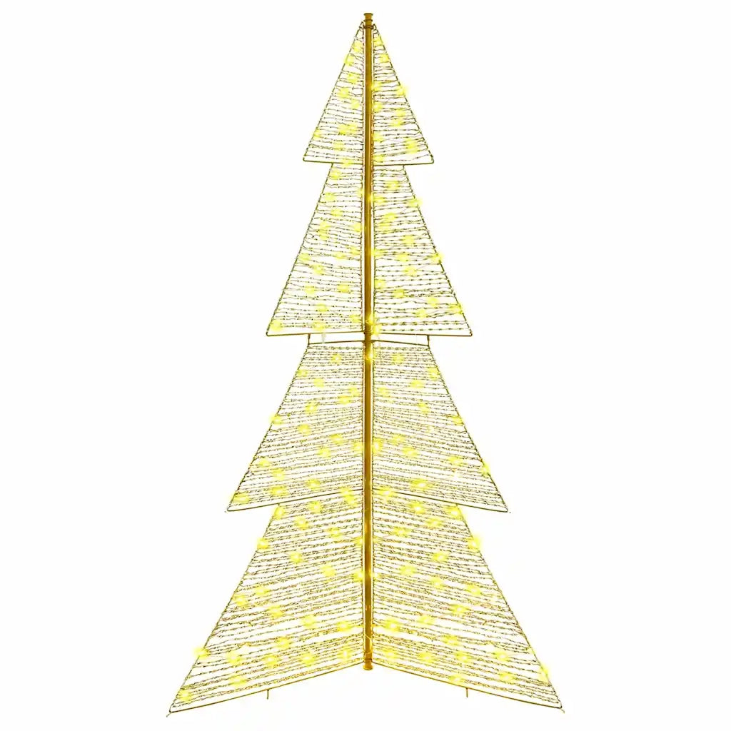Albero di Natale | Decorazioni natalizie con 240 LED Bianco caldo 180 cm PET