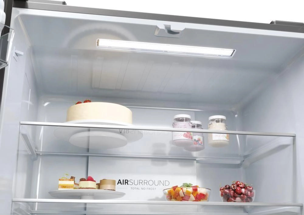 Haier Cube 83 Serie 3 HCR3818EWMM frigorifero side-by-side Libera installazione 463 L E Platino, Acciaio inox