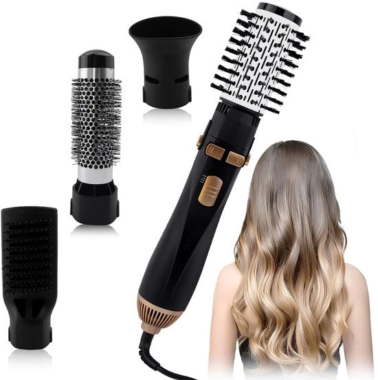 Multistyler con 4 Opzetkoppen - 3 Impostazioni di Temperatura - Per Capelli Lunghi/Corti e Stilizzati/Crini