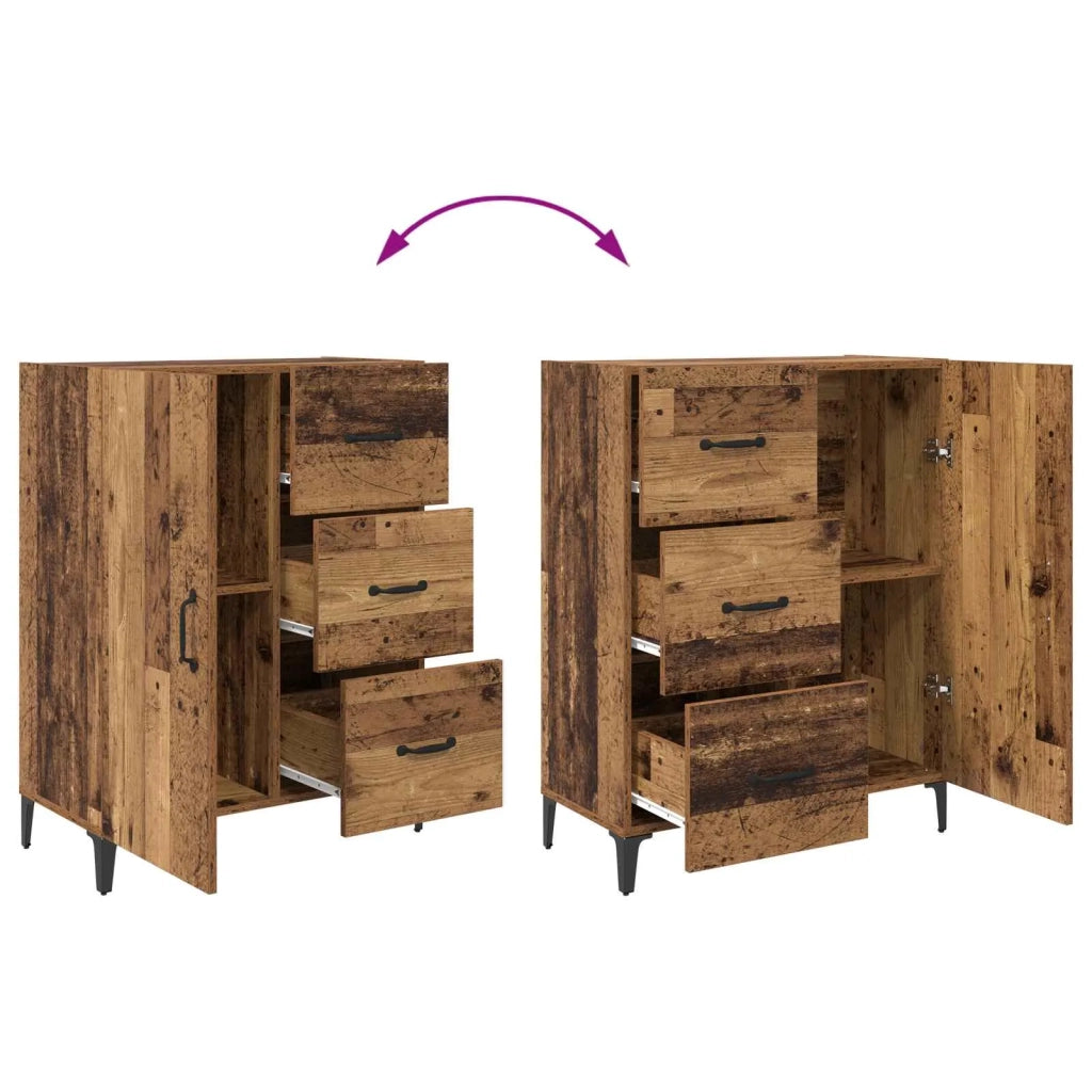 Credenza | Madia | Buffet da pranzo | Armadio da pranzo Legno vecchio 69,5 x 34 x 90 cm Legno multistrato