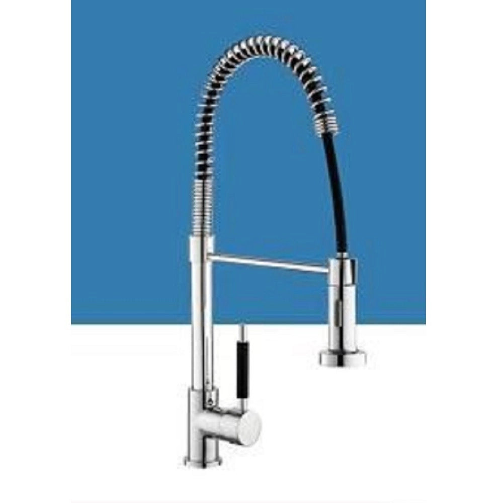 Trade Shop - Miscelatore Rubinetto Lavello Cucina Getto Lavabo Design Doccetta A Molla 59591 -