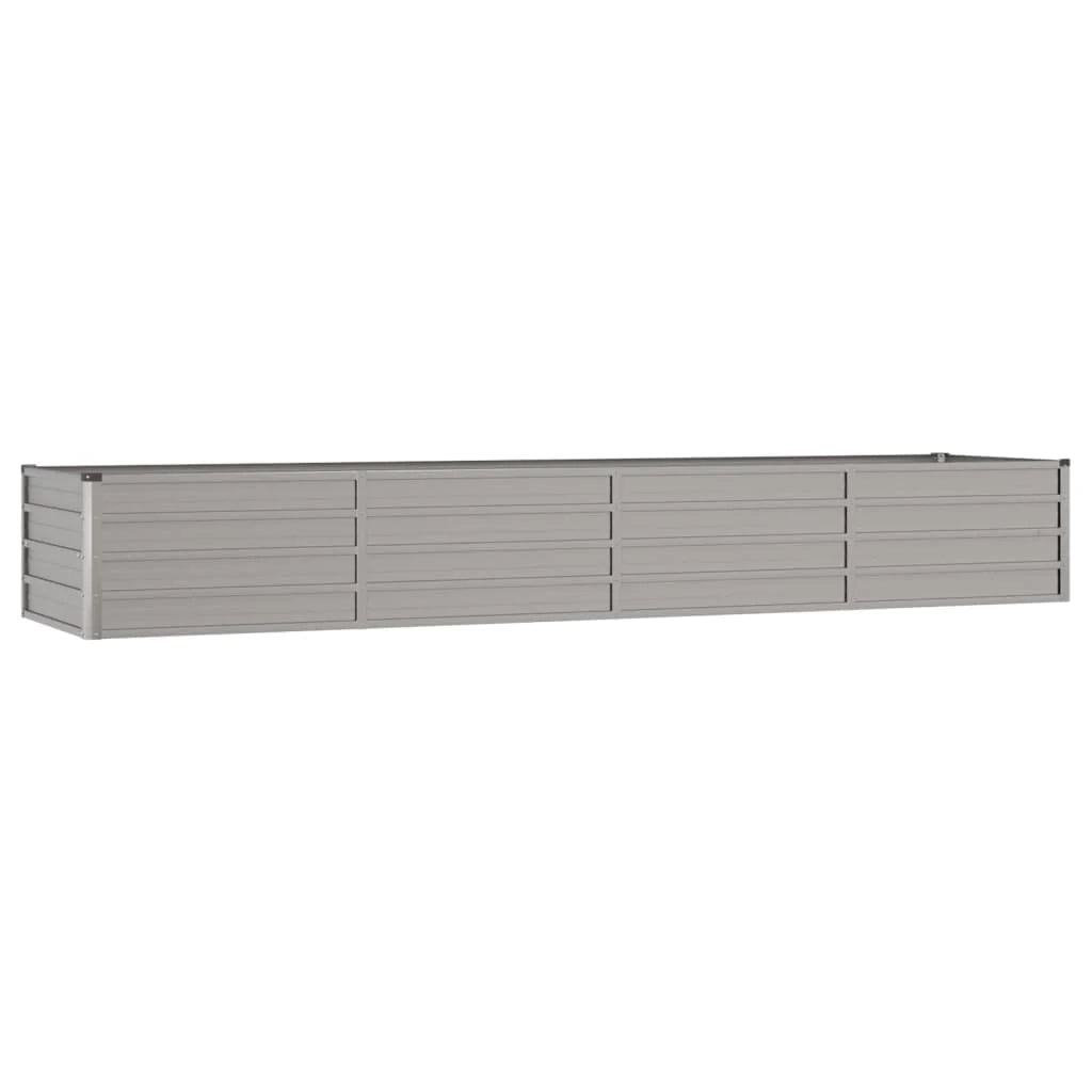 Fioriera rialzata per piante fiori terrazza giardino finitura ruggine 320 x 80 x 45 cm acciaio corten marrone 02_0039872