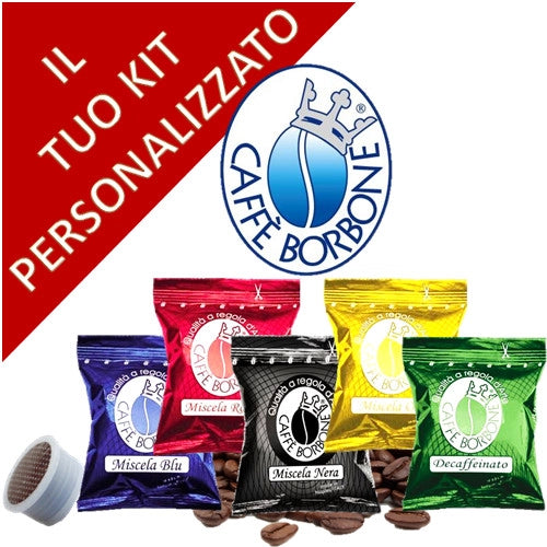 KIT 25 CAPSULE CIALDE BORBONE BLU ORO NERA ROSSA DEK COMPATIBILE ESPRESSO POINT