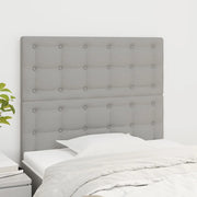 Testiera Grigio Chiaro 90x5x118/128 cm Tessuto 3116748