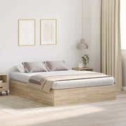 Struttura letto con contenitore Rovere Sonoma 160 x 200 cm 3335391