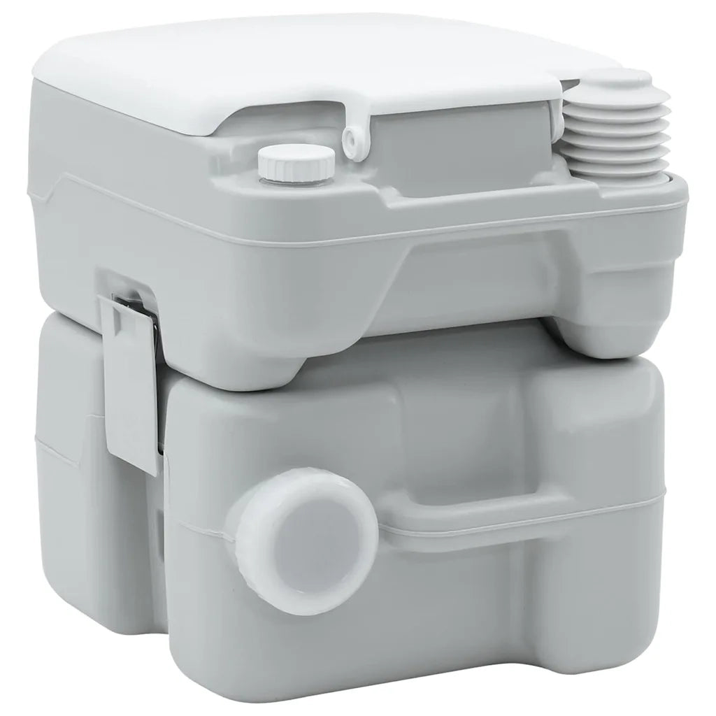 Toilette da Campeggio Grigio e Bianco 41,5 x 36,5 x 42 cm 42001427