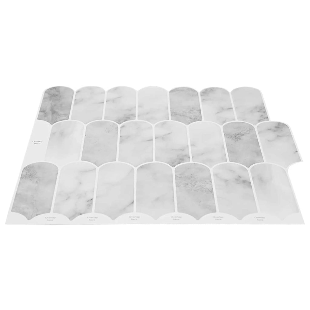 Piastrella Piuma 50 pz Marmo Grigio 30 x 30 cm CFW9071576