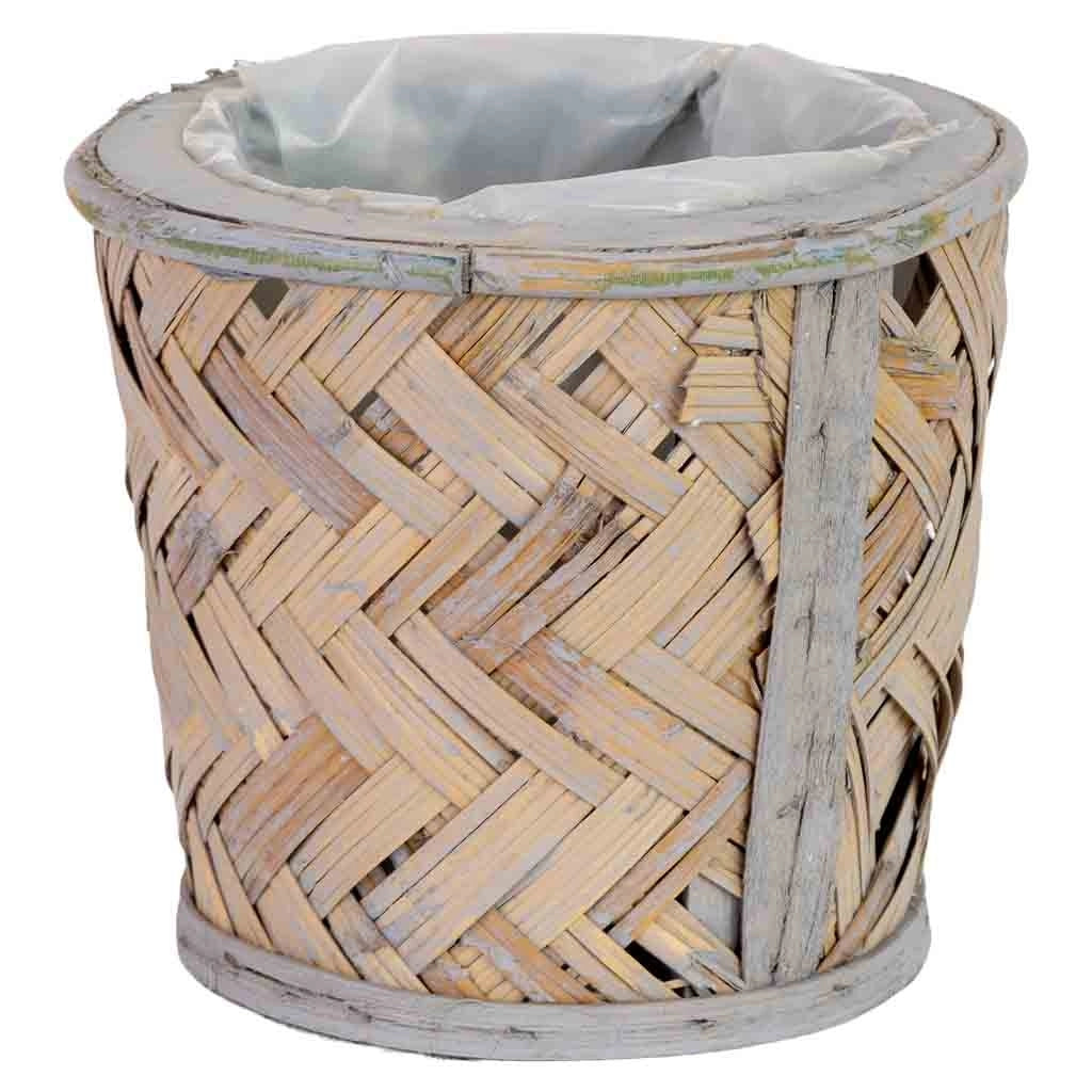 Cesto tondo in legno 16x16x14h cm