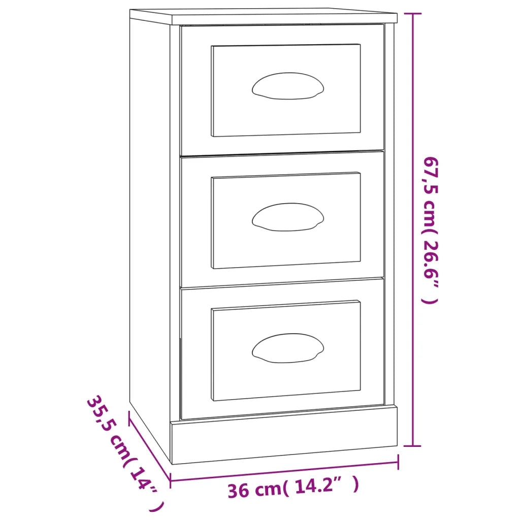 Credenza Grigio Sonoma 36x35,5x67,5 cm in Legno Multistrato 816222
