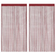 Tende a Filo 2 pz 140x250 cm Rosso BordÃ² cod mxl 68294