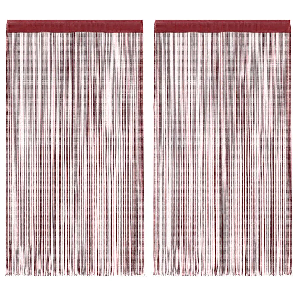 Tende a Filo 2 pz 140x250 cm Rosso BordÃ² cod mxl 68294