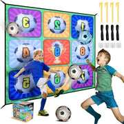 Matto da gioco di calcio pieghevole in flanella - set da gioco di calcio per bambini con valutazioni - verde