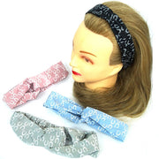Trade Shop - Fascia Elastica Ferro Di Cavallo Annodata Retro Ferma Capelli Tessuto Accessori -