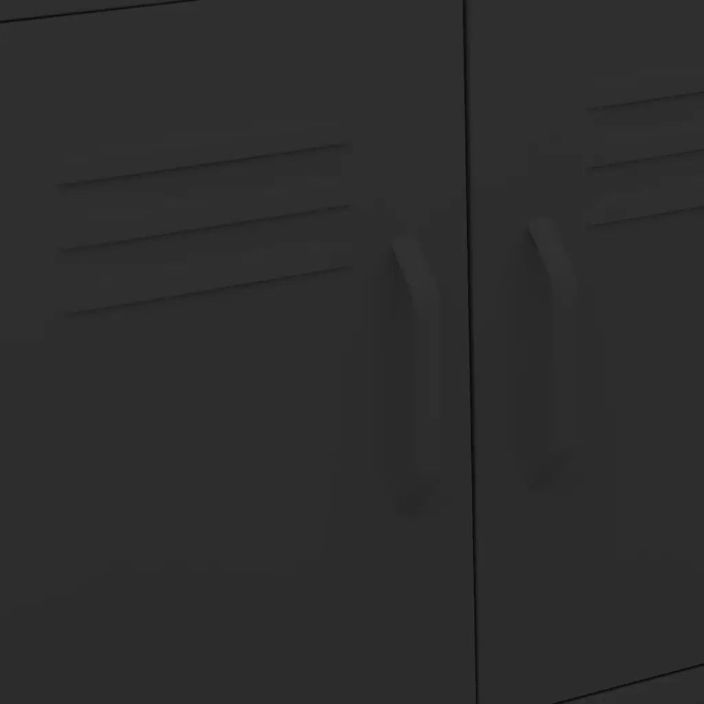 Armadietto Nero 60x35x56 cm in Acciaio 336268