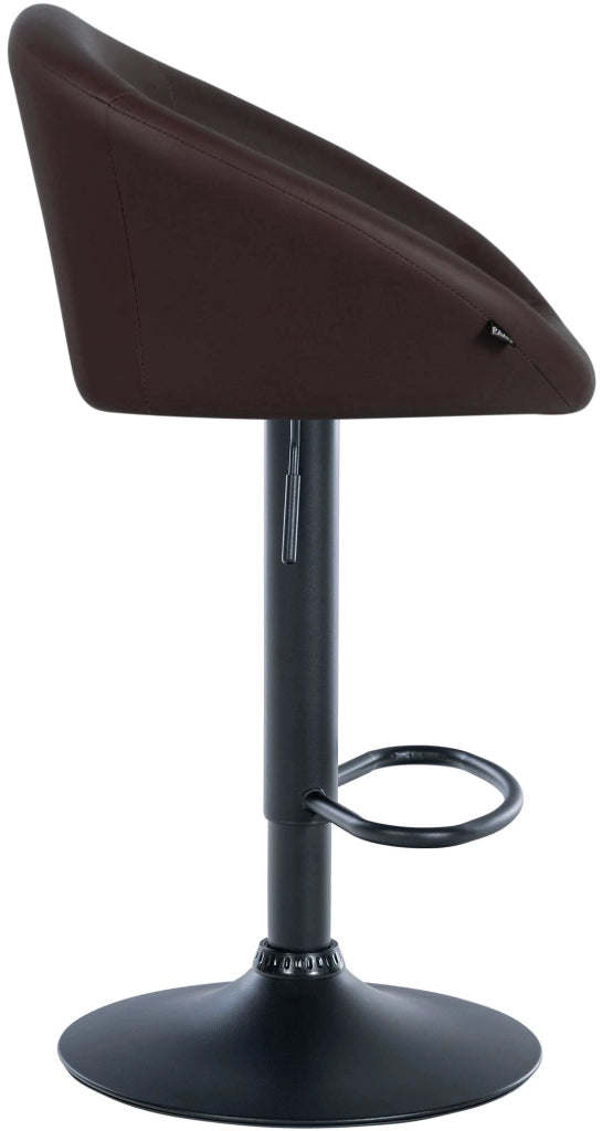 Barhocker Davie Kunstleder schwarz