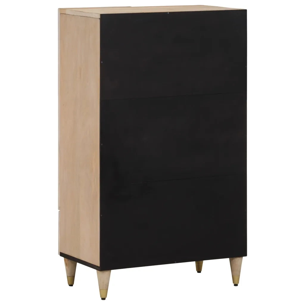 Credenza | Madia | Buffet da pranzo | Armadio da pranzo 60x33x110 cm in Legno Massello di Mango