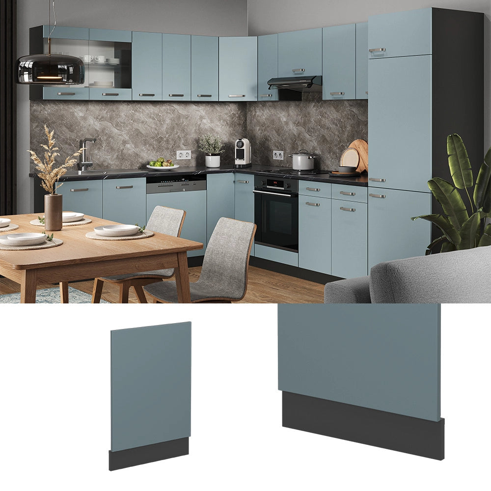 Vicco Pannello frontale Grigio-blu 45 cm senza piano di lavoro