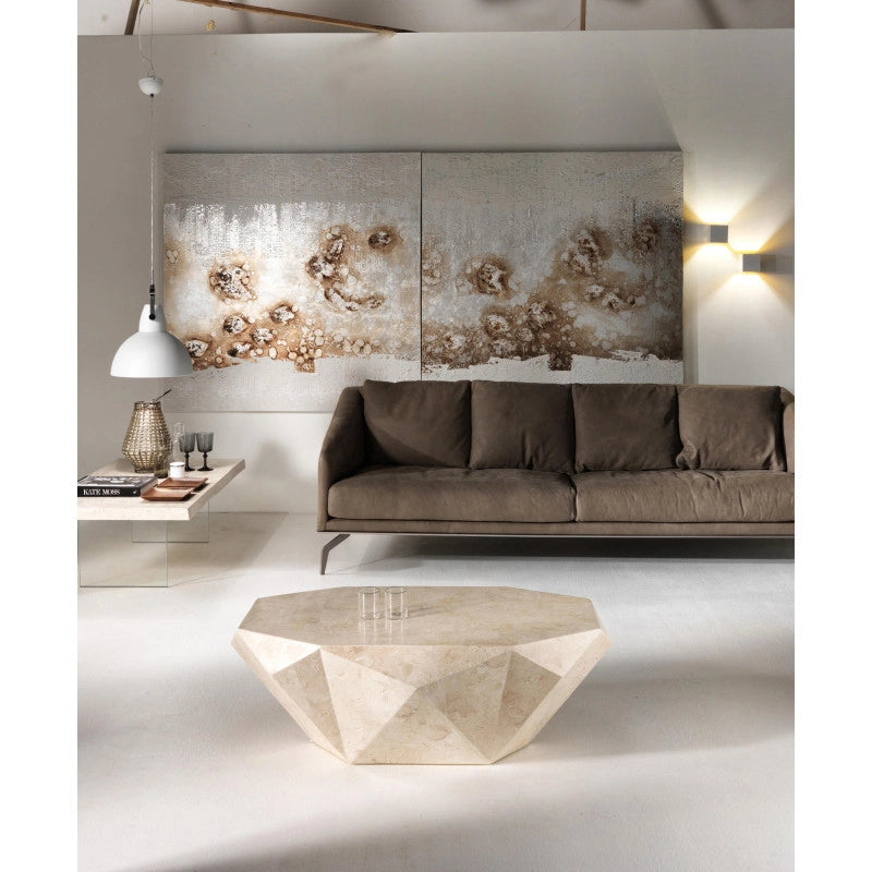 Tavolino 120 x 70 x 40h Diamond medium 70cm X 120cm H 40cm Stones