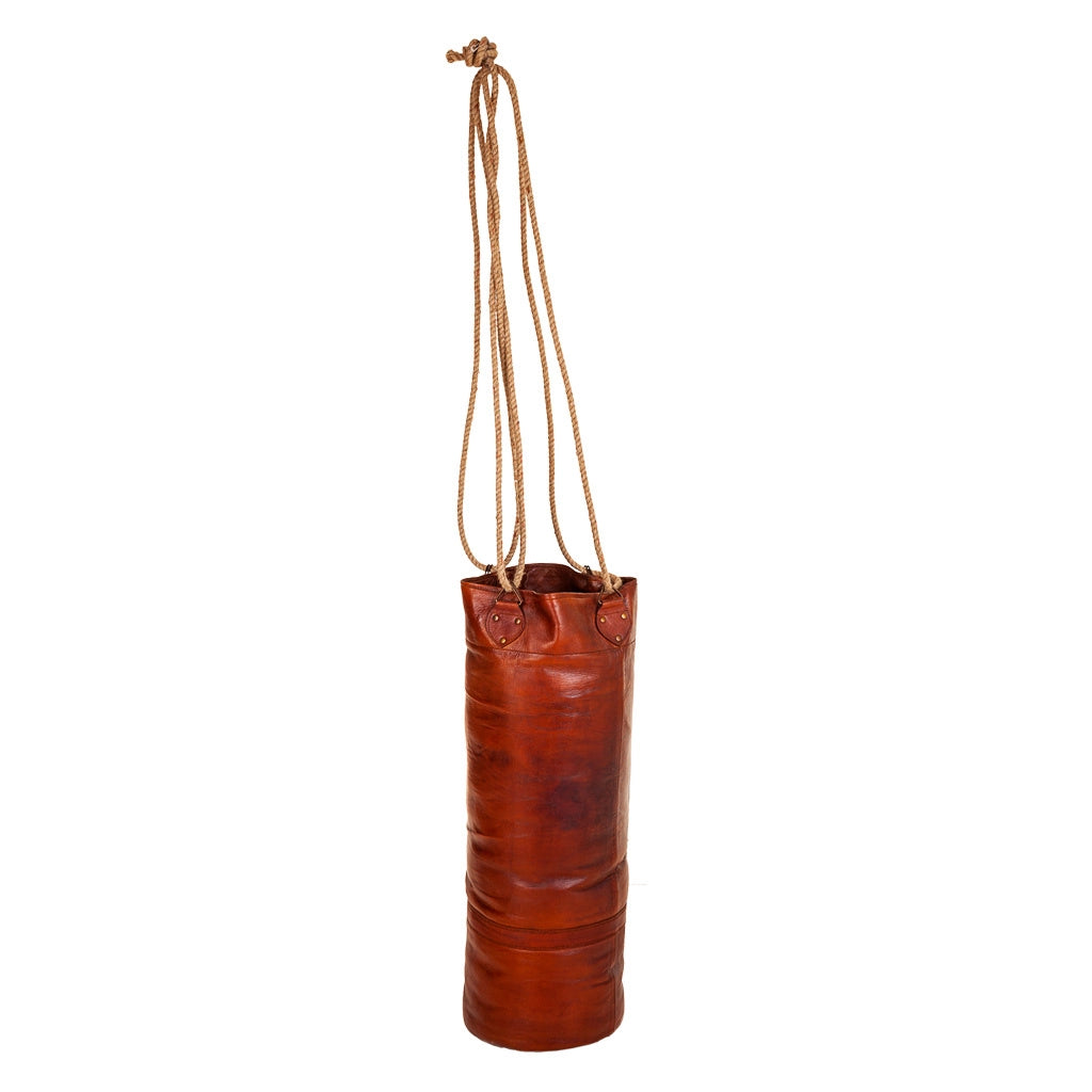 Sacco da boxe in pelle 25x25x76h