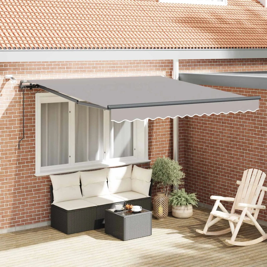 Tessuto per Tenda con Grigio chiaro 300 x 250 cm Poliestere 3330094