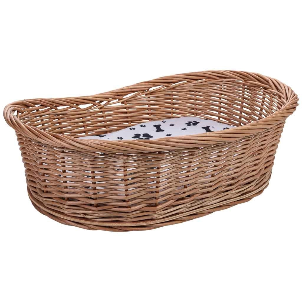 Cuccia in vimini per animali 50x40x11/16h cm