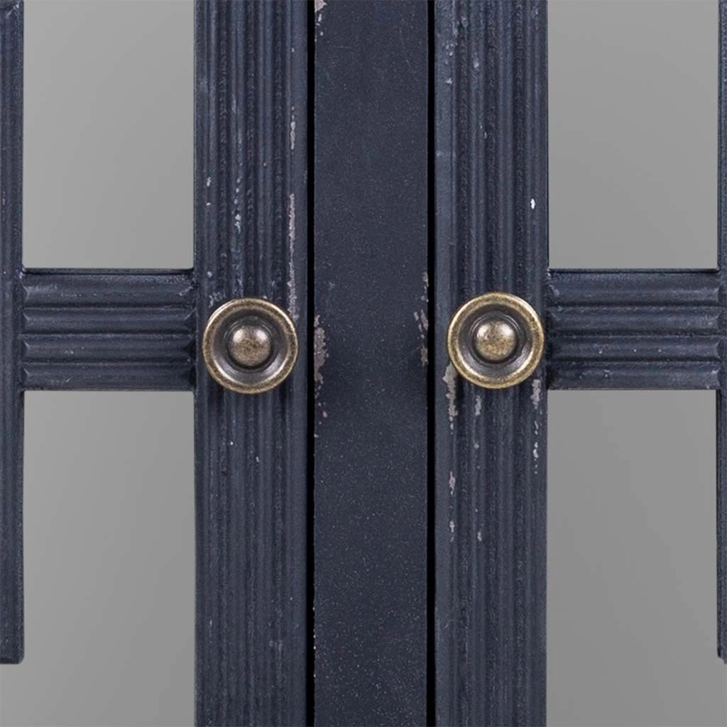 Mobile da ingresso in legno nero 83x36x56,5h