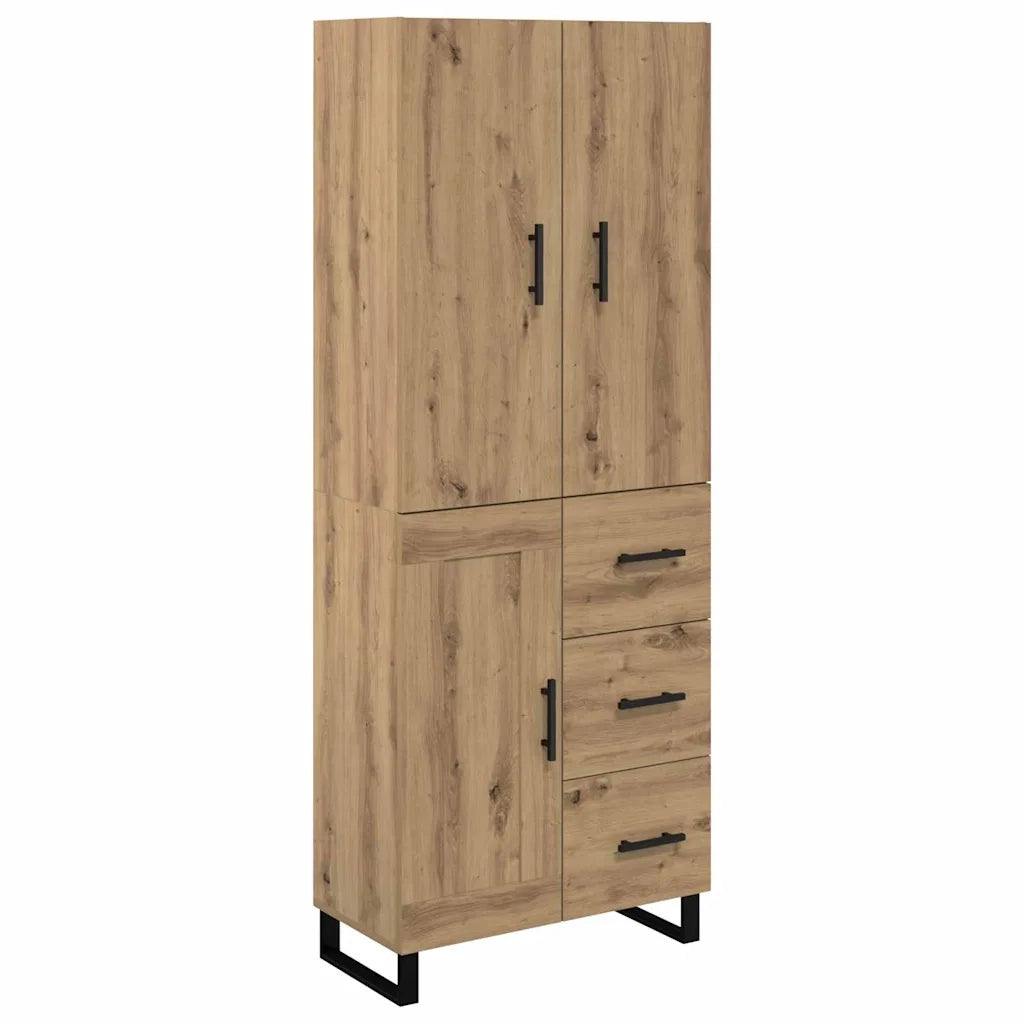 Credenza 2 pcs Rovere artigianale 69,5 x 34 x 180 cm