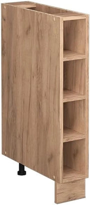 Scaffale da cucina Fame-Line, Quercia dorata, 15 cm senza piano di lavoro, per la combinazione con altri moduli della serie Fame-Line